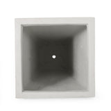 Outdoor Modern Cast Stone Planters (Set of 2) - NH147413