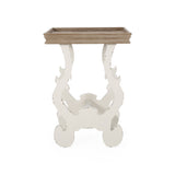 French Country Accent Table with Square Top - NH681313