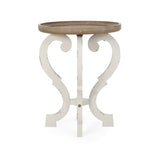 French Country Accent Table with Round Top - NH291313