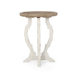 French Country Accent Table with Round Top - NH491313