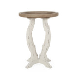 French Country Accent Table with Round Top - NH491313