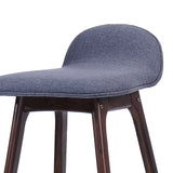 29-Inch Mid-Century Design Low Back Fabric Bar Chair (Set of 2) - NH501003