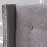 Contemporary Upholstered Queen Headboard w/ Button Tufting - NH226992