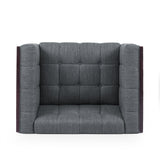 Contemporary Tufted Club Chairs, Set of 2 - NH488413