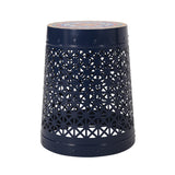 Lace Cut Side Table with Tile Top - NH960313