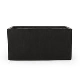 Outdoor Modern Cast Stone Rectangular Planter - NH013313