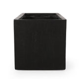 Outdoor Modern Cast Stone Rectangular Planters (Set of 2) - NH713313