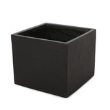 Outdoor Modern Cast Stone Square Planters (Set of 2) - NH223313