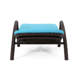 Outdoor Faux Wicker Chaise Lounges with Cushion (Set of 2) - NH222313