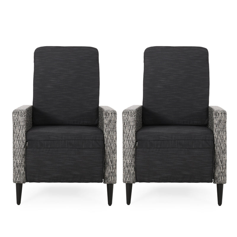 Outdoor Wicker Recliners, Set of 2 - NH509313