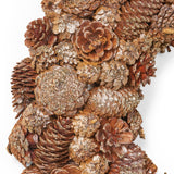 18.5" Pine Cone and Glitter Unlit Artificial Christmas Wreath - NH666313