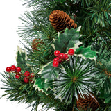 18" Pine Pre-Lit Clear LED Pre-Decorated Artificial Christmas Tree - NH735313