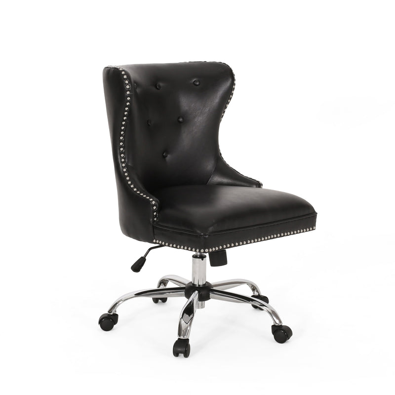 Contemporary Tufted Swivel Office Chair - NH831313