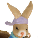 Outdoor Decorative Rabbit Planter, Blue and Brown - NH689413