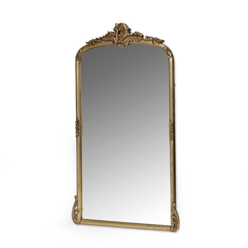 Traditional Handcrafted Over Mantle Mirror, Antique Gold - NH512513