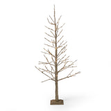5-foot Pre-Lit 186 Warm White LED Artificial Christmas Twig Tree - NH476313