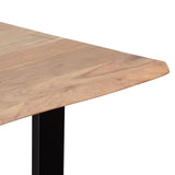Modern Industrial Acacia Wood Dining Table - NH014313