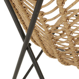 Juan Outdoor Wicker Accent Chairs, Set of 2