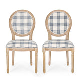 French Country Fabric Dining Chairs - NH419413