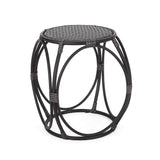 Coston Outdoor Wicker Side Table