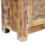 Boho Handcrafted Wood Nightstand - NH832413