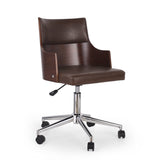 Mid-Century Modern Upholstered Swivel Office Chair - NH461413