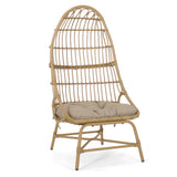 Cortina Outdoor Wicker Basket Chair with Cushion