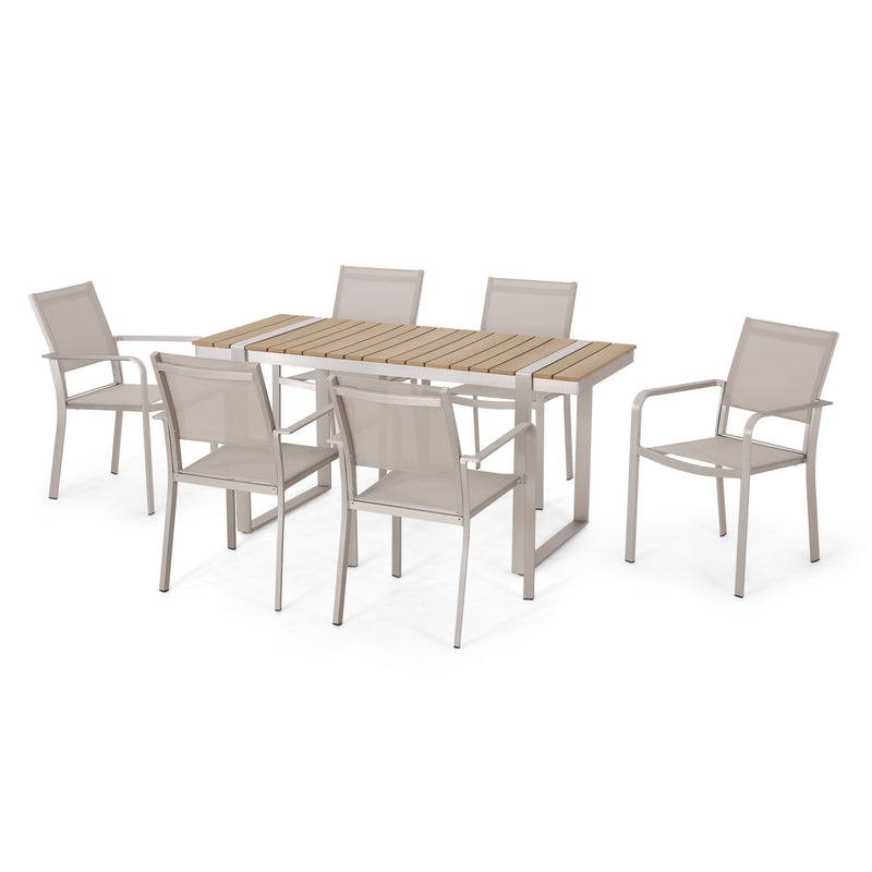 Outdoor 7 Piece Aluminum Dining Set - NH527313