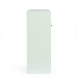 Contemporary Mango Wood Secretary Desk with Storage, White - NH335513