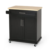 Contemporary Kitchen Cart with Wheels - NH204413