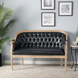 French Country Tufted Loveseat