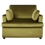 Oversized Lounge Chair w/ T-Shaped Cushion, Angled Armrests & Plush Armrest Pillows