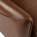 Comfy Upholstered Recliner Chair – Small Push Armchair with Footrest & Rubber Wood Legs