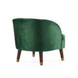 Contemporary Accent Seating Modern Velvet Barrel Club Chair