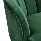Contemporary Accent Seating Modern Velvet Barrel Club Chair