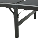 Salalh Outdoor Aluminum Folding Chaise Lounge, Set of 2