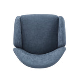 Luxury Polyester Round Back Dining Chairs, (Set of 2)