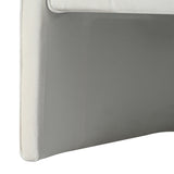 Contemporary Curved Armchair with Waist Pillow