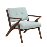 Mid-Century Modern Accent Chair with Plush Cushions, Green