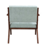 Mid-Century Modern Accent Chair with Plush Cushions, Green