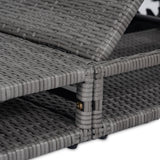 Sancty Outdoor PE Rattan Chaise Lounge