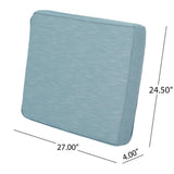 Outdoor Water Resistant Fabric Club Chair Cushions with Piping (Set of 2) - NH824313