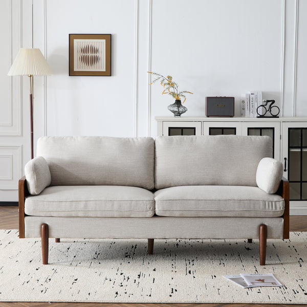Mid-Century Modern Luxury Sofa – 71.75'' Upholstered Couch
