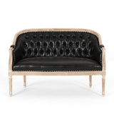 French Country Tufted Loveseat