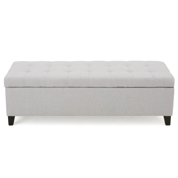 Tufted Fabric Storage Ottoman Bench - NH234992