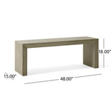 Farmhouse Acacia Wood Bench - NH214113
