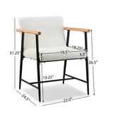 Versatile Set of 2 Modern Accent Chairs – Upholstered Armchairs