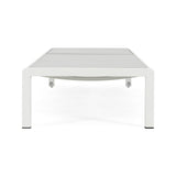 Outdoor Aluminum Pool Patio Beach Chaise Lounge Chair,Set of 2