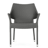 Modern Outdoor Wicker Stacking Armchairs (Set of 2) - NH837692