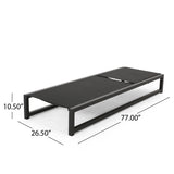 Outdoor Aluminum Chaise Lounge with Mesh Seating
